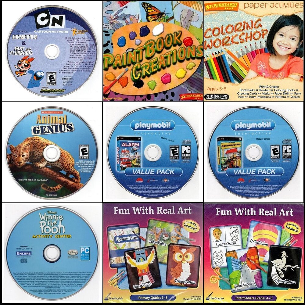 9CD Vintage KIDS LOT #12 (2007-2010) NEW or LIKE NEW in sleeves as pictured!